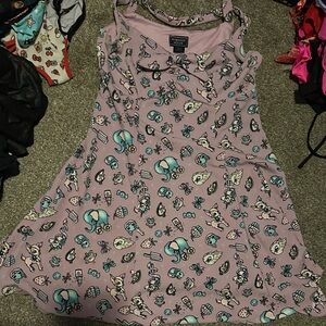 Midnight Hour Purple Patterned Dress